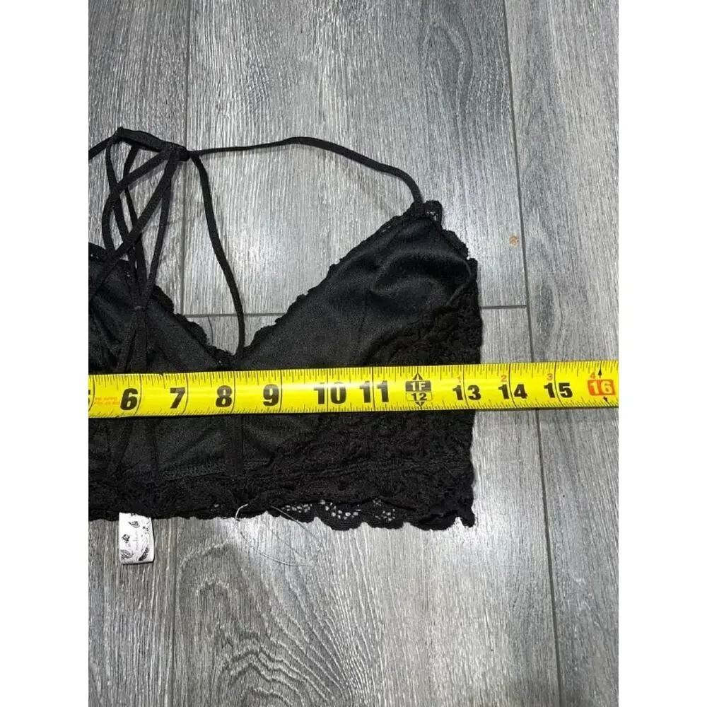 Wishlist Lace Bralette top bra Black Medium A005857
